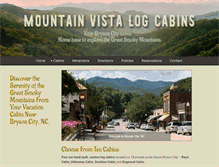 Tablet Screenshot of mountainvistalogcabins.com